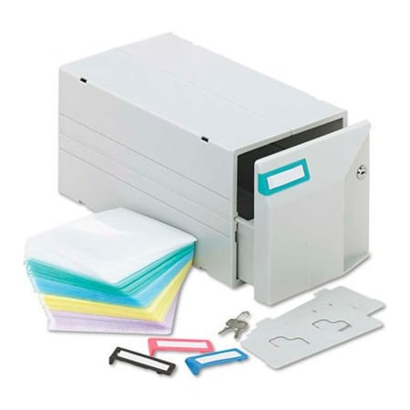 Innovera CD/DVD Storage Drawer, Stores Up to 150 CDs/DVDs, Light Gray 39501